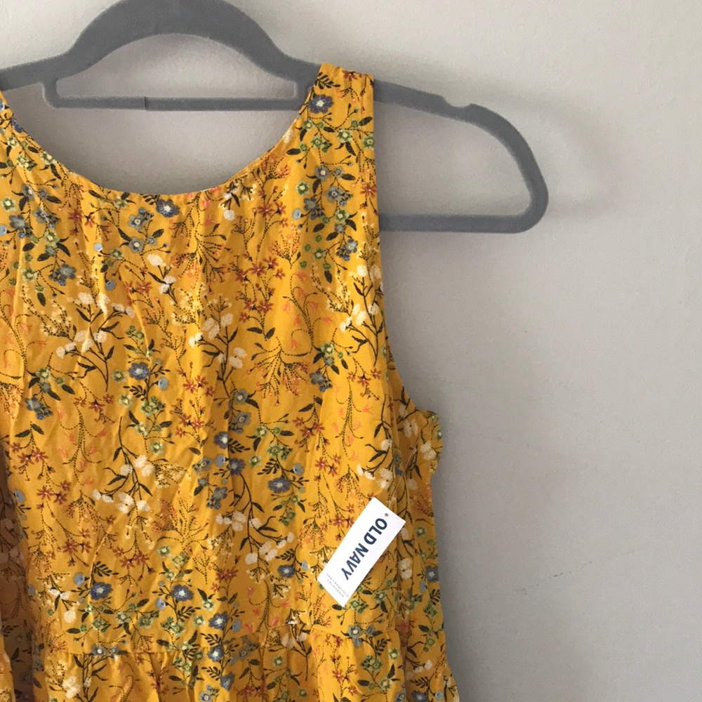 Old Navy floral yellow dress